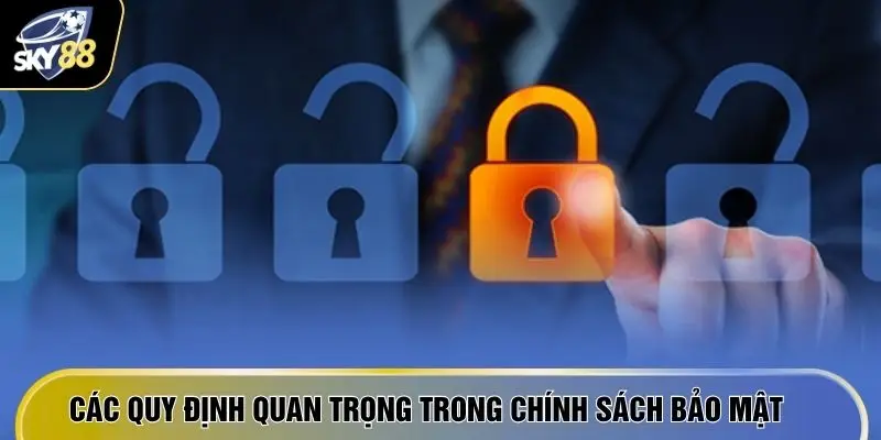 Các quy định quan trọng trong chính sách bảo mật