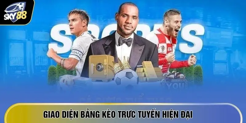 Giao diện bảng kèo trực tuyến hiện đại 