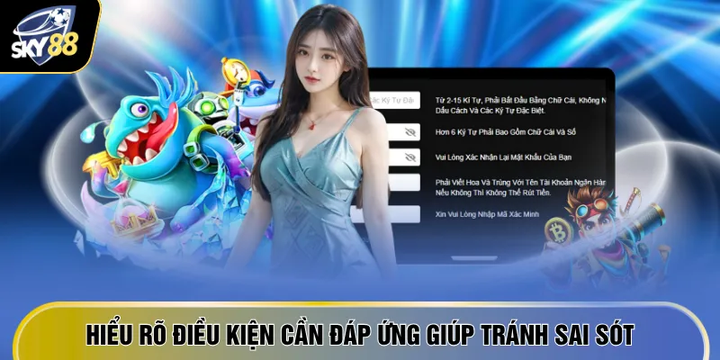 Hiểu rõ điều kiện cần đáp ứng giúp tránh sai sót