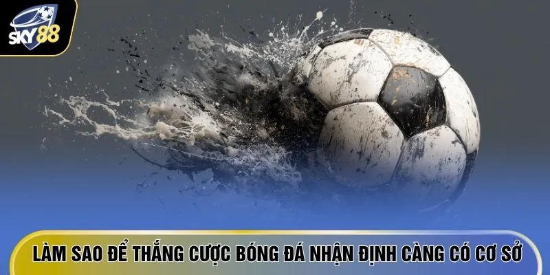 Làm sao để thắng cược bóng đá nhận định càng có cơ sở