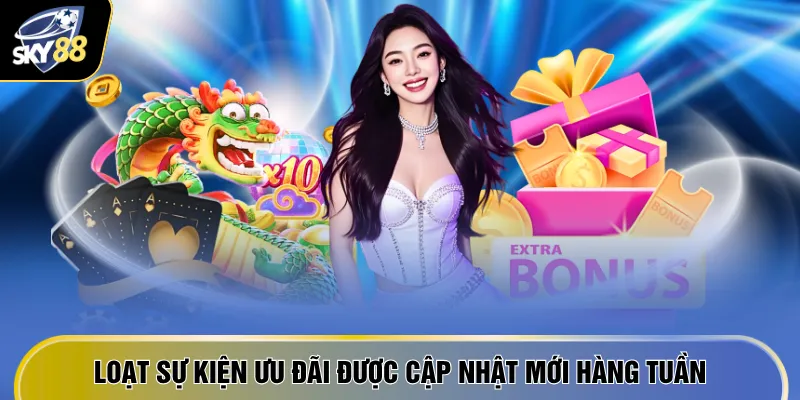 Loạt sự kiện ưu đãi được cập nhật mới hàng tuần